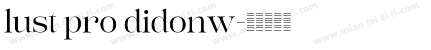 lust pro didonw字体转换